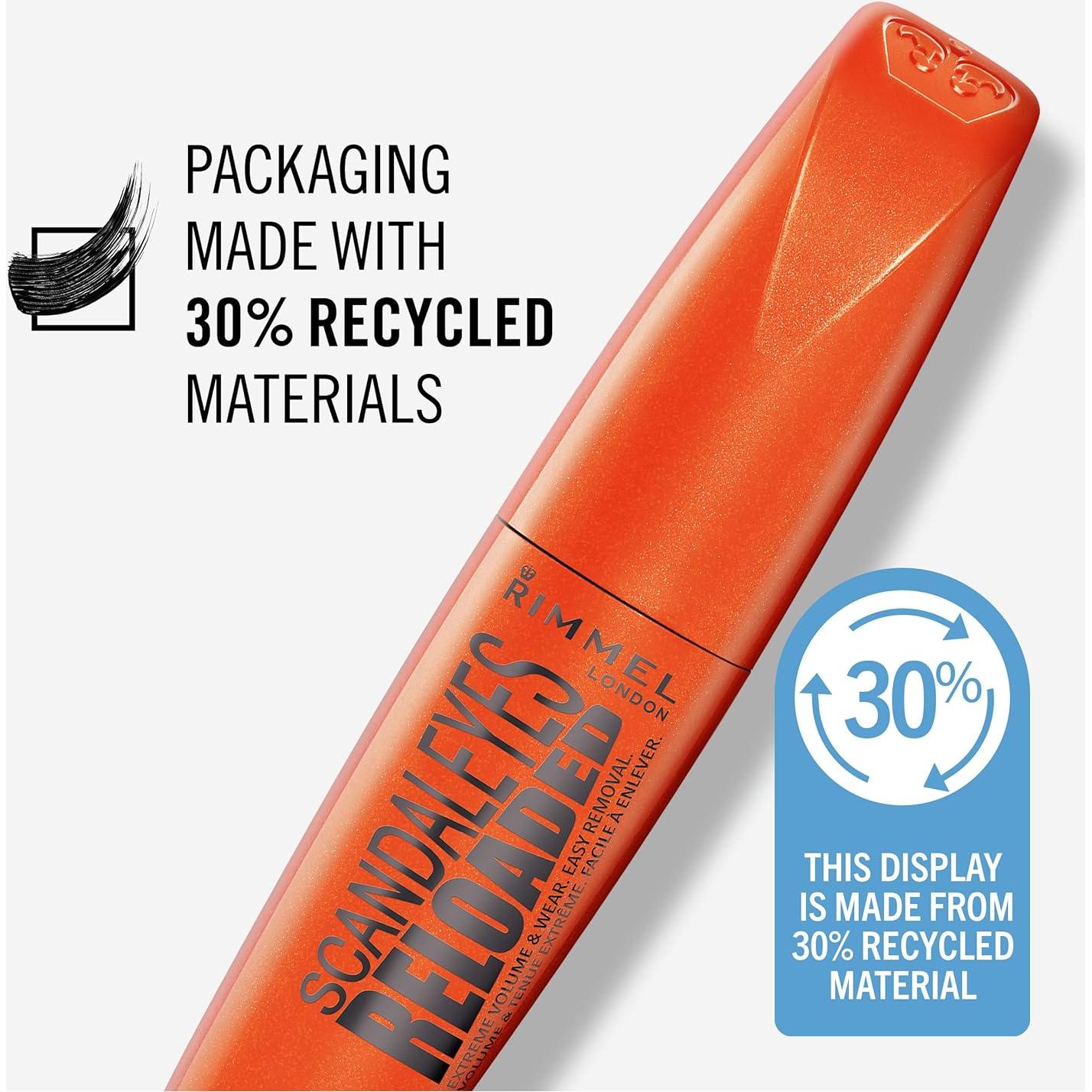 Máscara de Pestañas Rimmel Scandaleyes Clean 32g Marrón Negro