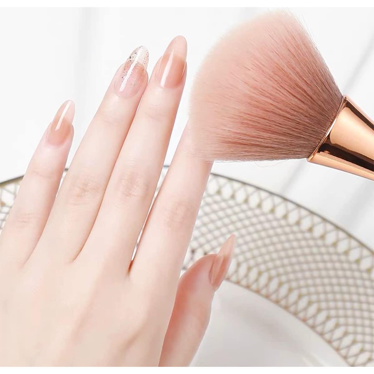 Juego de 3 Pinceles para Polvo de Uñas Ainvhh - Cerdas Suaves