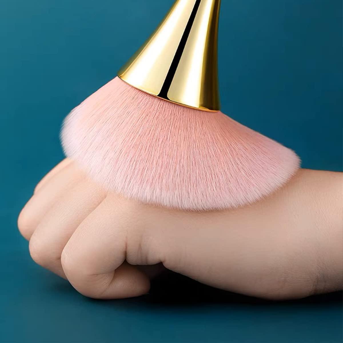 Juego de 3 Pinceles para Polvo de Uñas Ainvhh - Cerdas Suaves