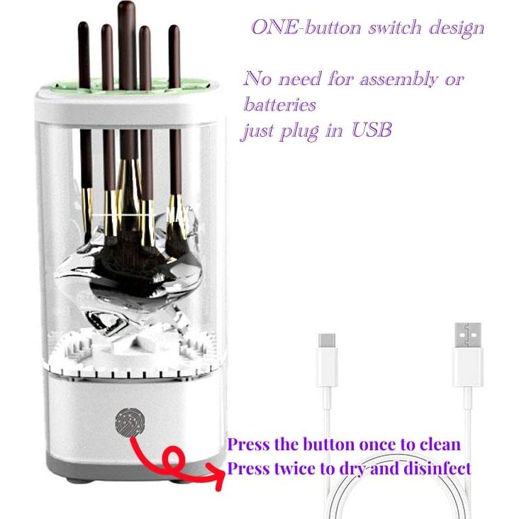 Limpiadora de Brochas de Maquillaje Eléctrica LIFEES USB 2025