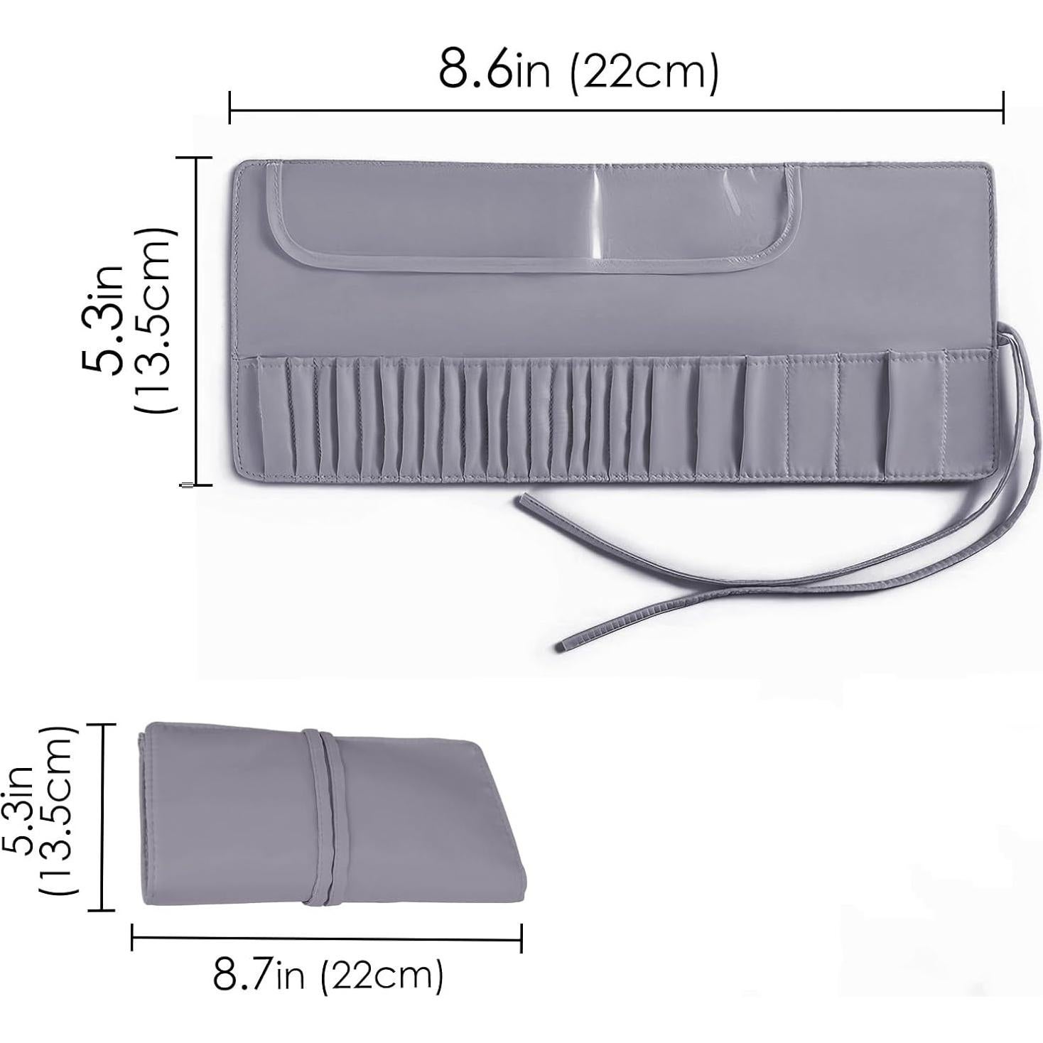 Estuche de Viaje para Brochas de Maquillaje DODAMOUR con Tazón Limpiador