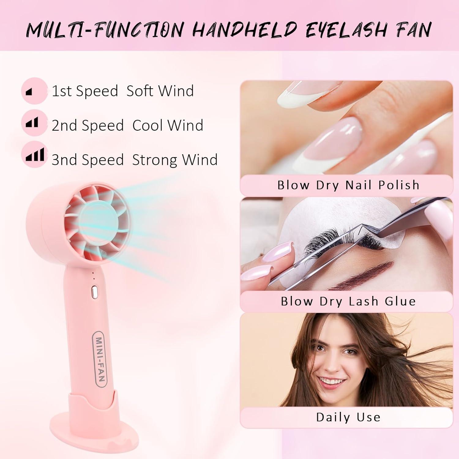 Kit de Limpieza de Pestañas EMEDA con Ventilador y Champú 60ml