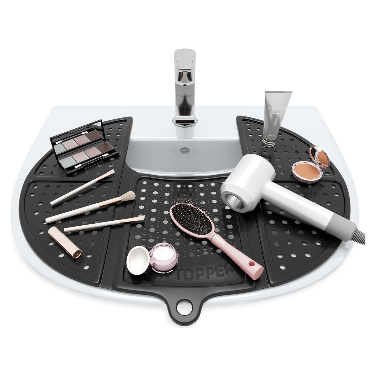 Cubierta de Fregadero Plegable Silicona Resistente al Calor Negro