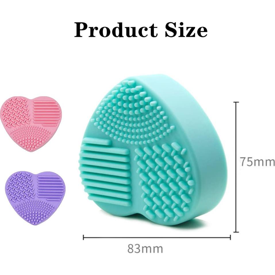 3 Almohadillas Limpiadoras de Brochas de Maquillaje JiathreeJ