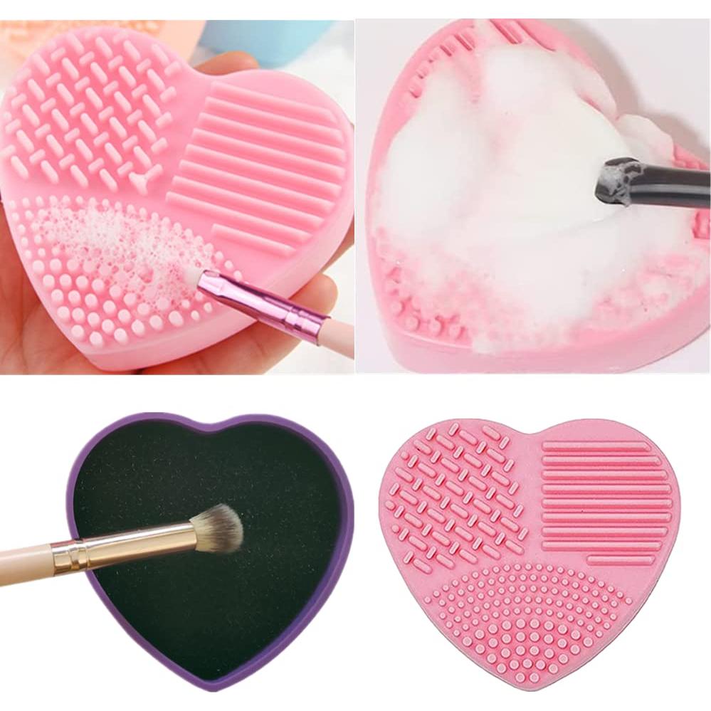 3 Almohadillas Limpiadoras de Brochas de Maquillaje JiathreeJ