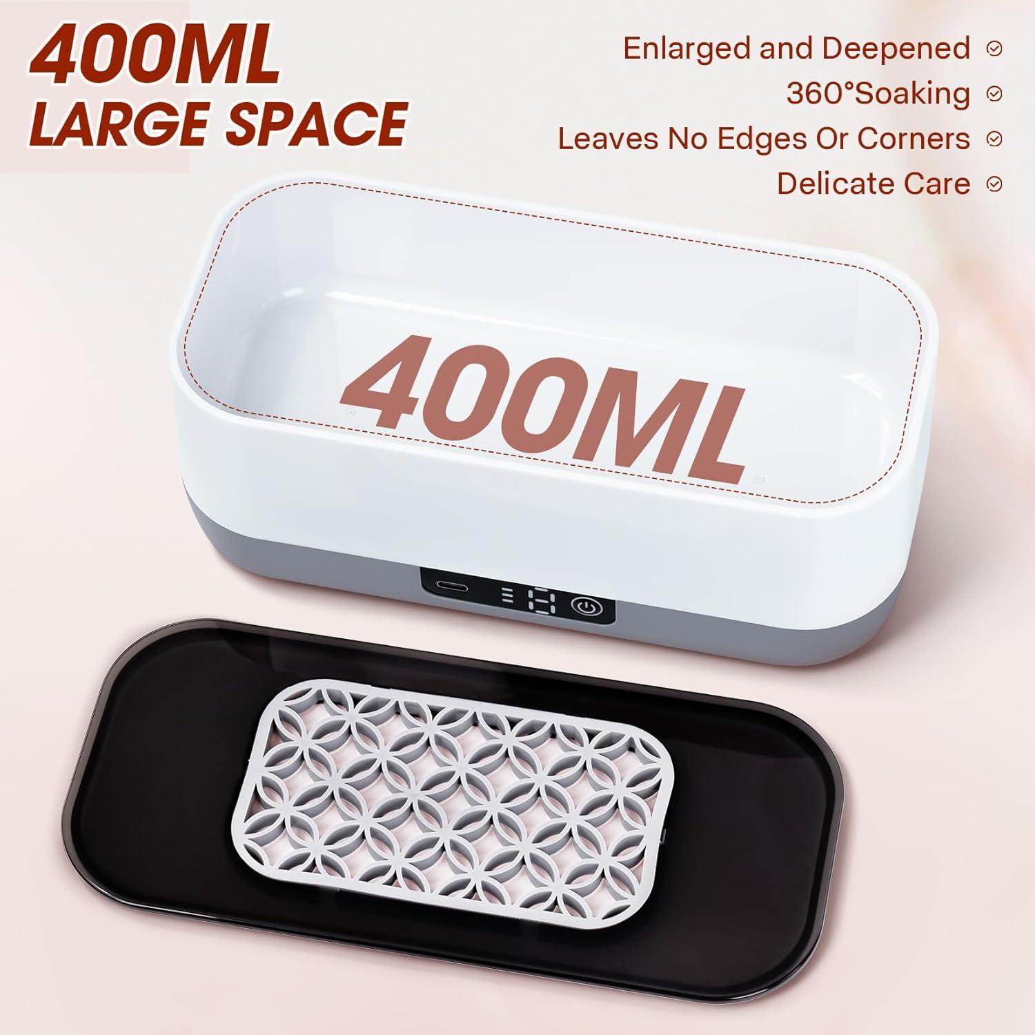 Limpiador ultrasónico recargable LXIANGN 3 en 1 para brochas