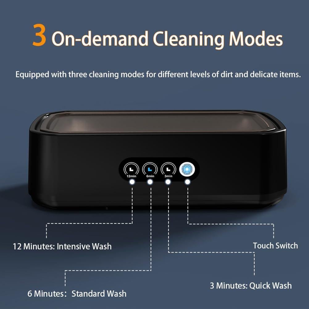 Limpiador Ultrasónico EPOCHWIT VB81 650ml 48kHz para Joyería y Más