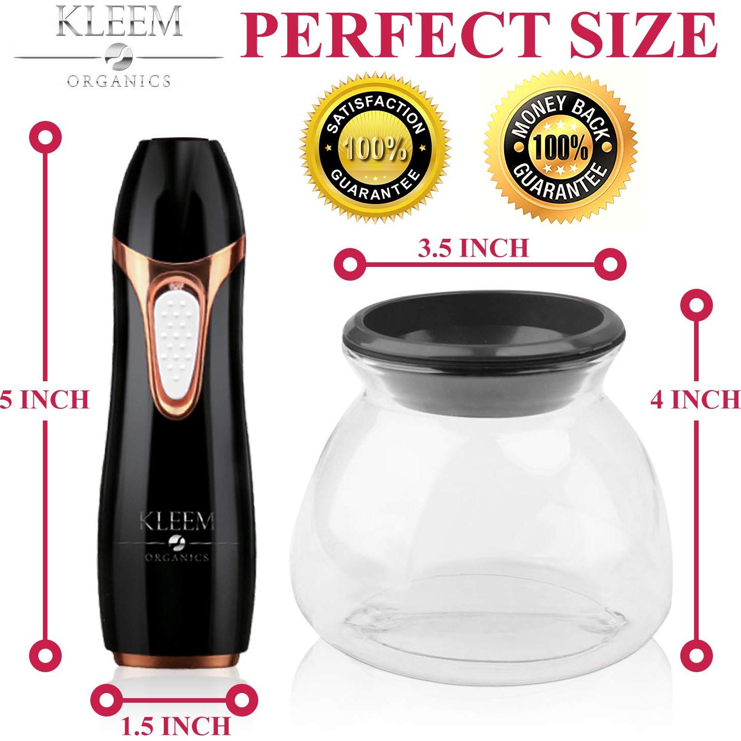 Máquina Limpiadora de Brochas de Maquillaje Kleem Organics - Eléctrica, Automática, Negra