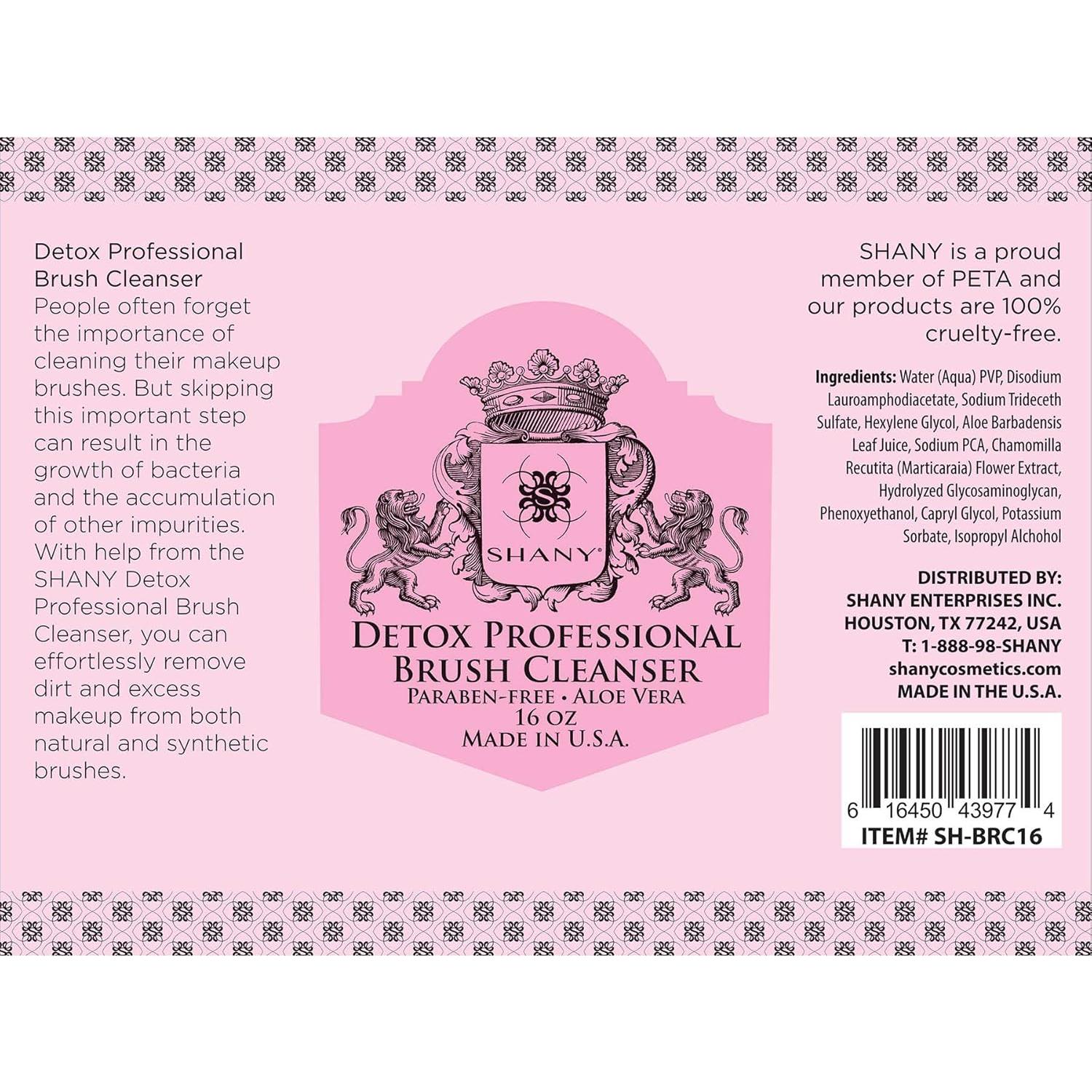 Champú Limpiador Profesional SHANY para Brochas 453g