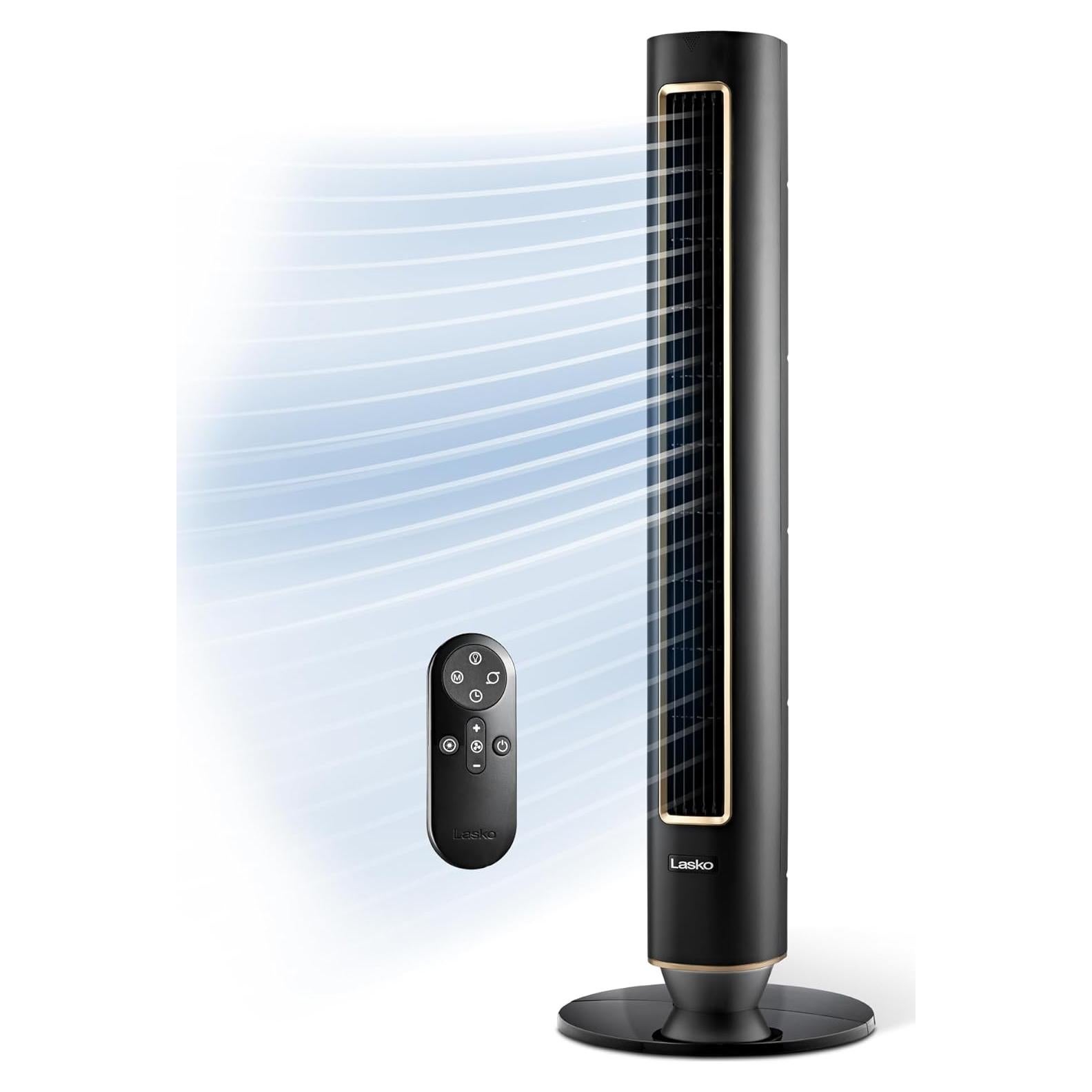 Ventilador de Torre Lasko Pinnacle 40" DC, Silencioso 24dB