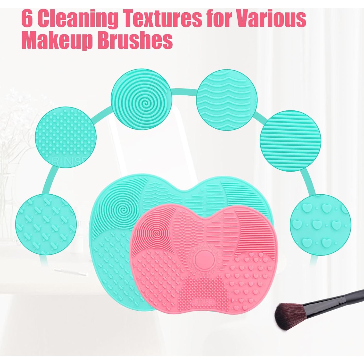 Alfombrilla Limpiadora de Brochas de Maquillaje Xorim 4 Piezas