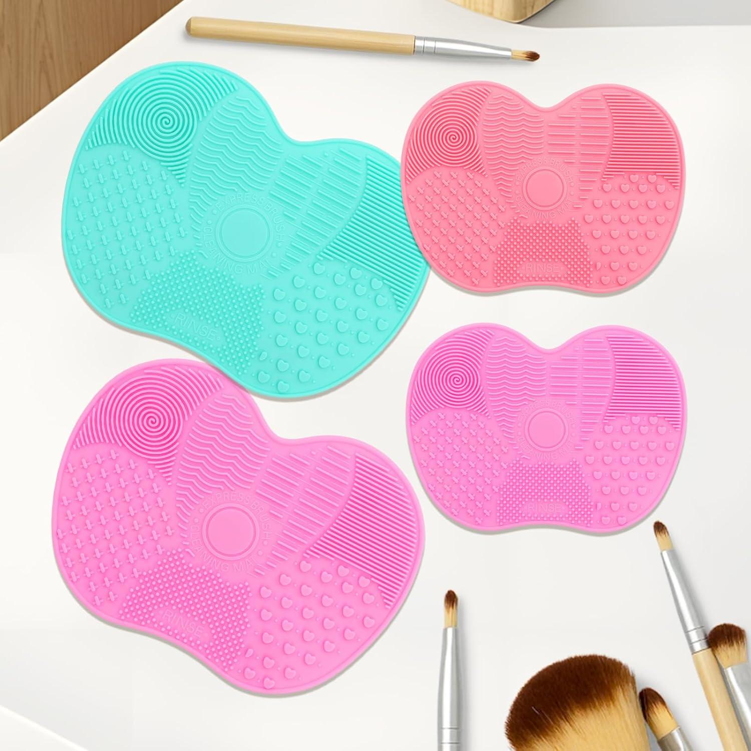 Alfombrilla Limpiadora de Brochas de Maquillaje Xorim 4 Piezas