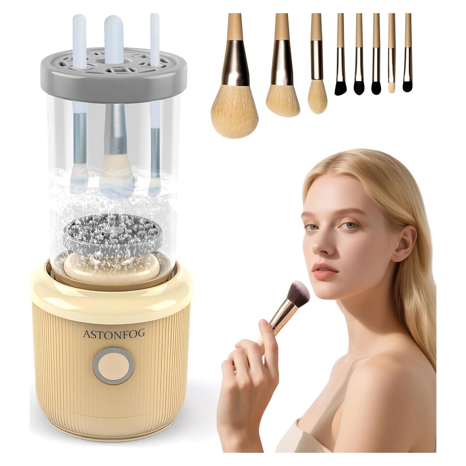 Limpiador Eléctrico de Brochas de Maquillaje ASTONFOG - Alta Velocidad
