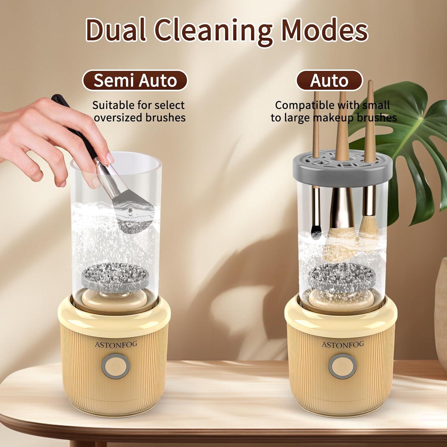 Limpiador Eléctrico de Brochas de Maquillaje ASTONFOG - Alta Velocidad