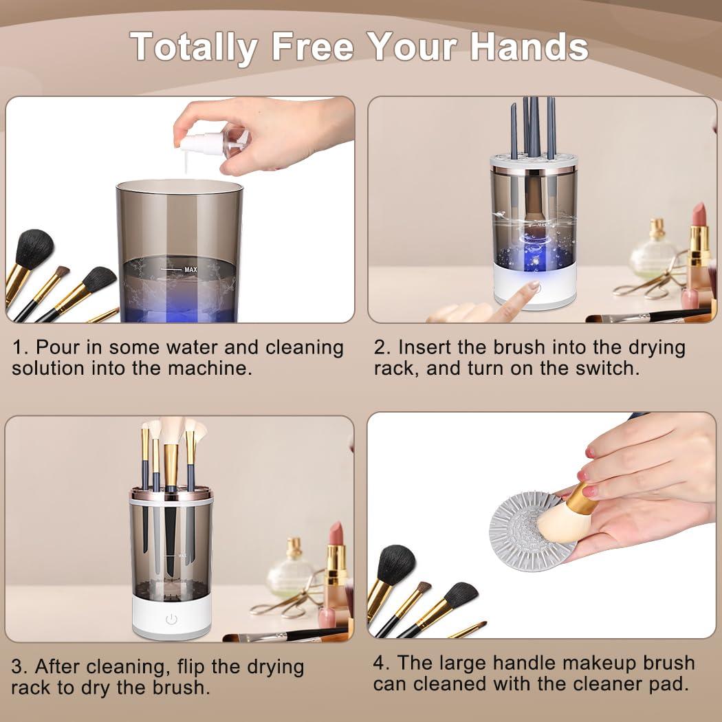 Limpiador Eléctrico de Brochas de Maquillaje DOTSOG 2024