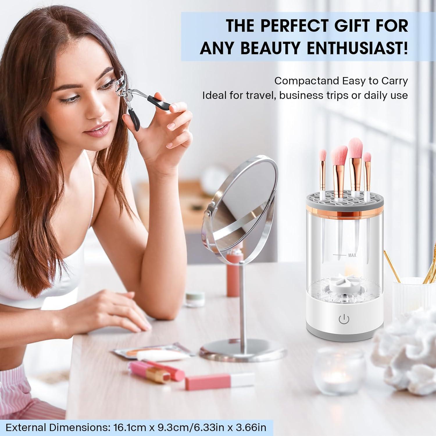 Limpiadora Eléctrica de Brochas Shmian - Portátil 2 en 1