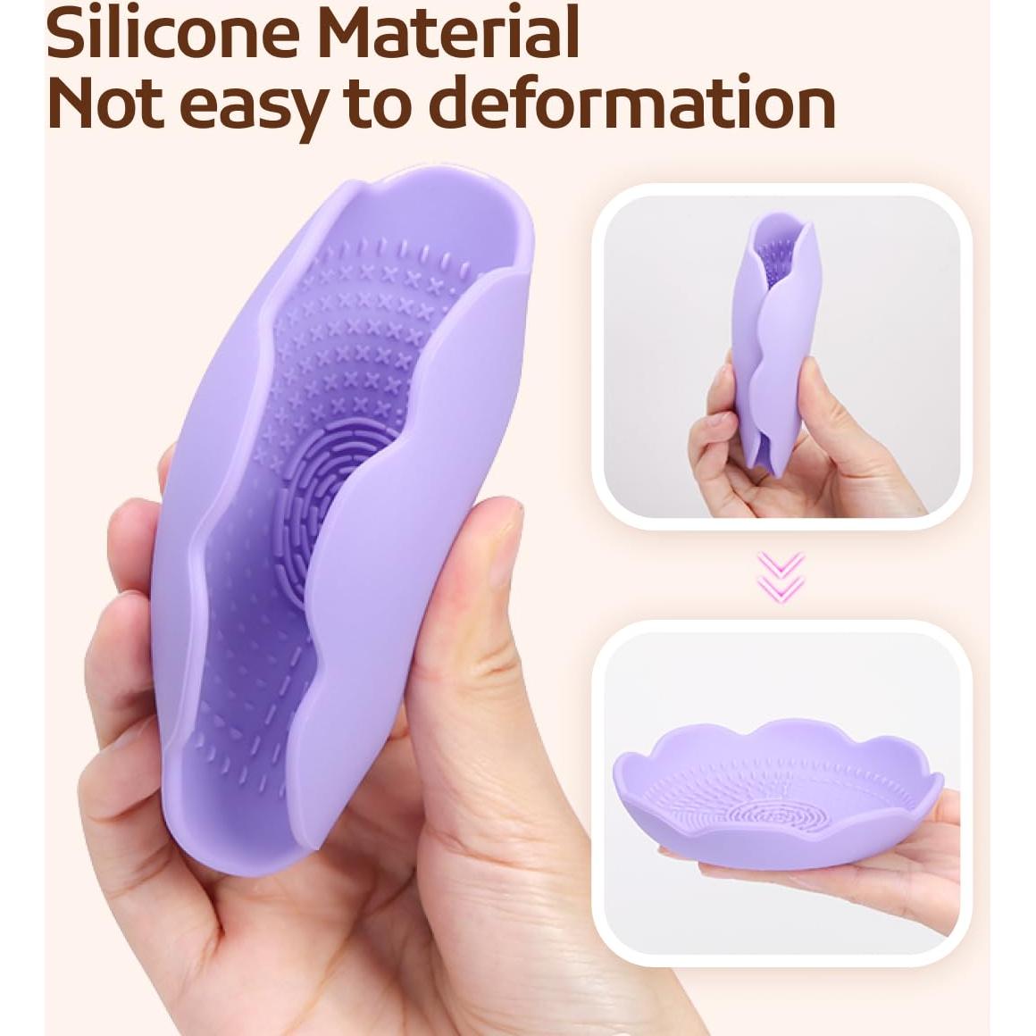 Limpiador de Brochas de Maquillaje JAMESVAN Rosa Silicona 10cm