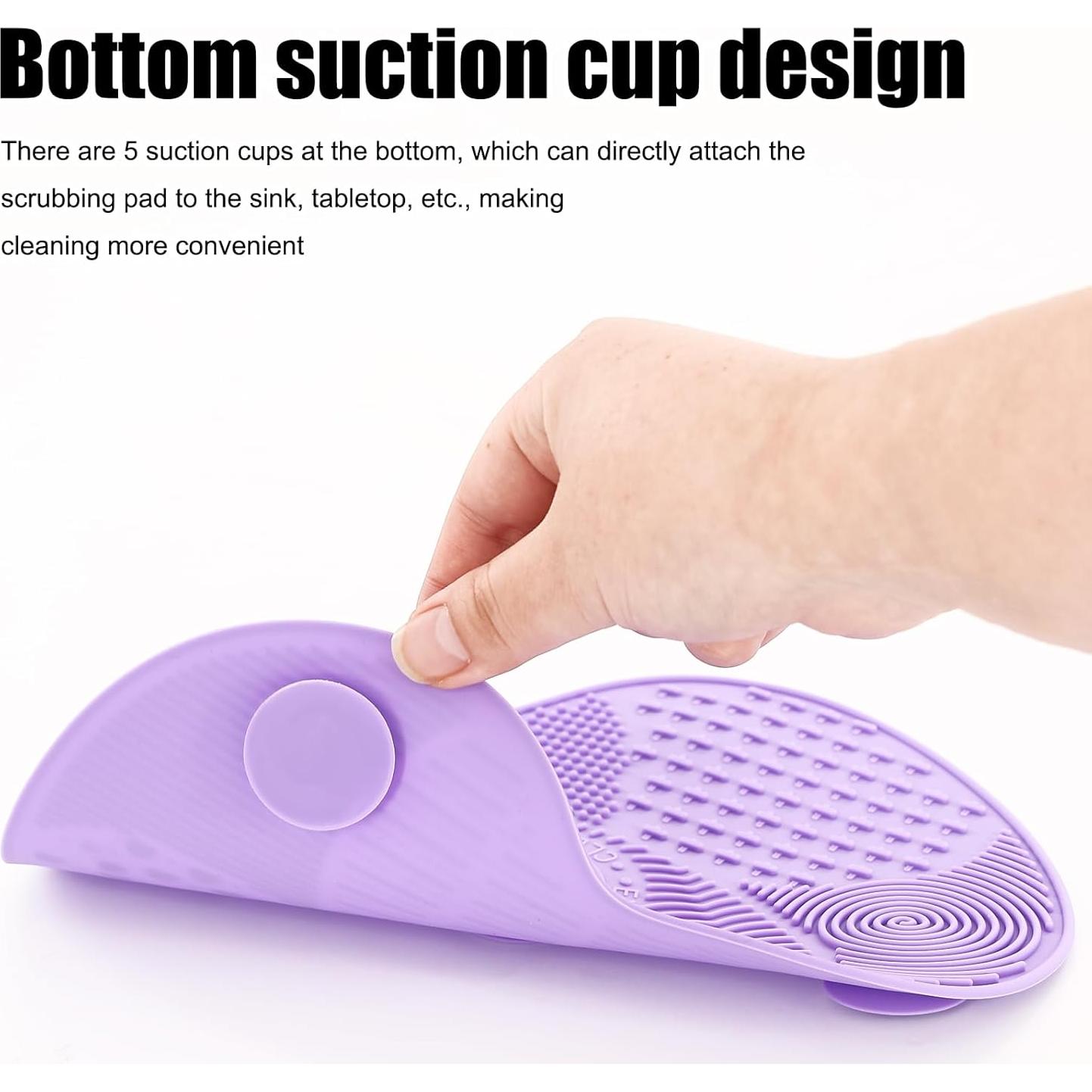 4 Piezas Alfombrilla Limpiadora de Brochas de Silicona PKRFCJ