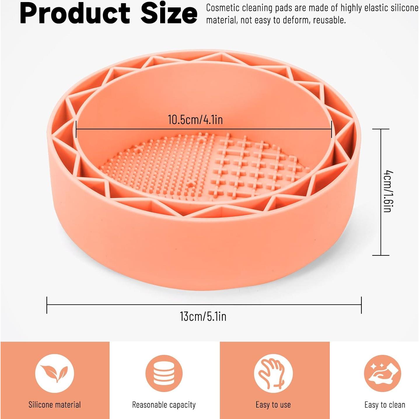 Alfombrilla Limpiadora de Brochas LELE LIFE Naranja 14x14cm