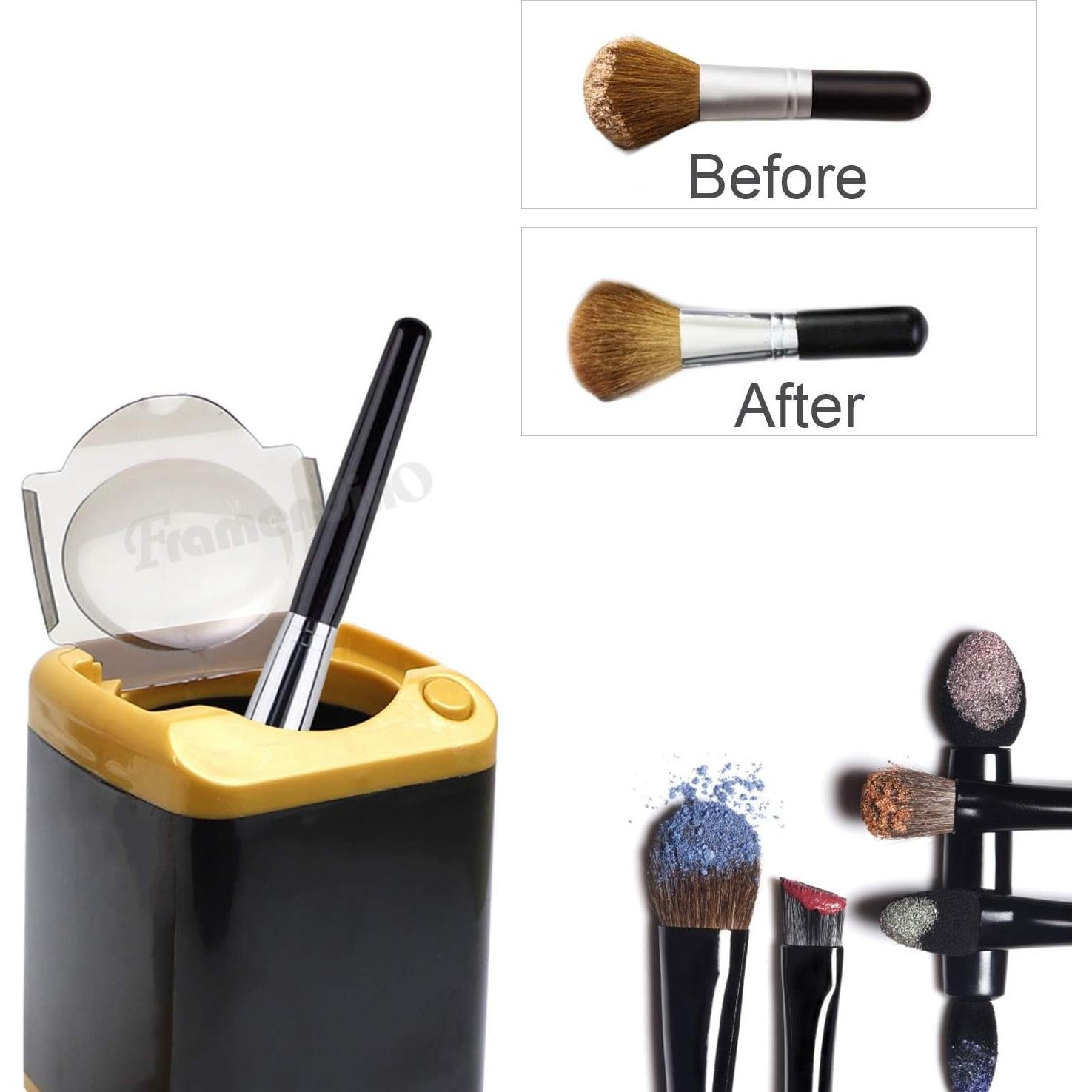 Máquina de Lavado de Esponjas de Maquillaje Framendino Negra