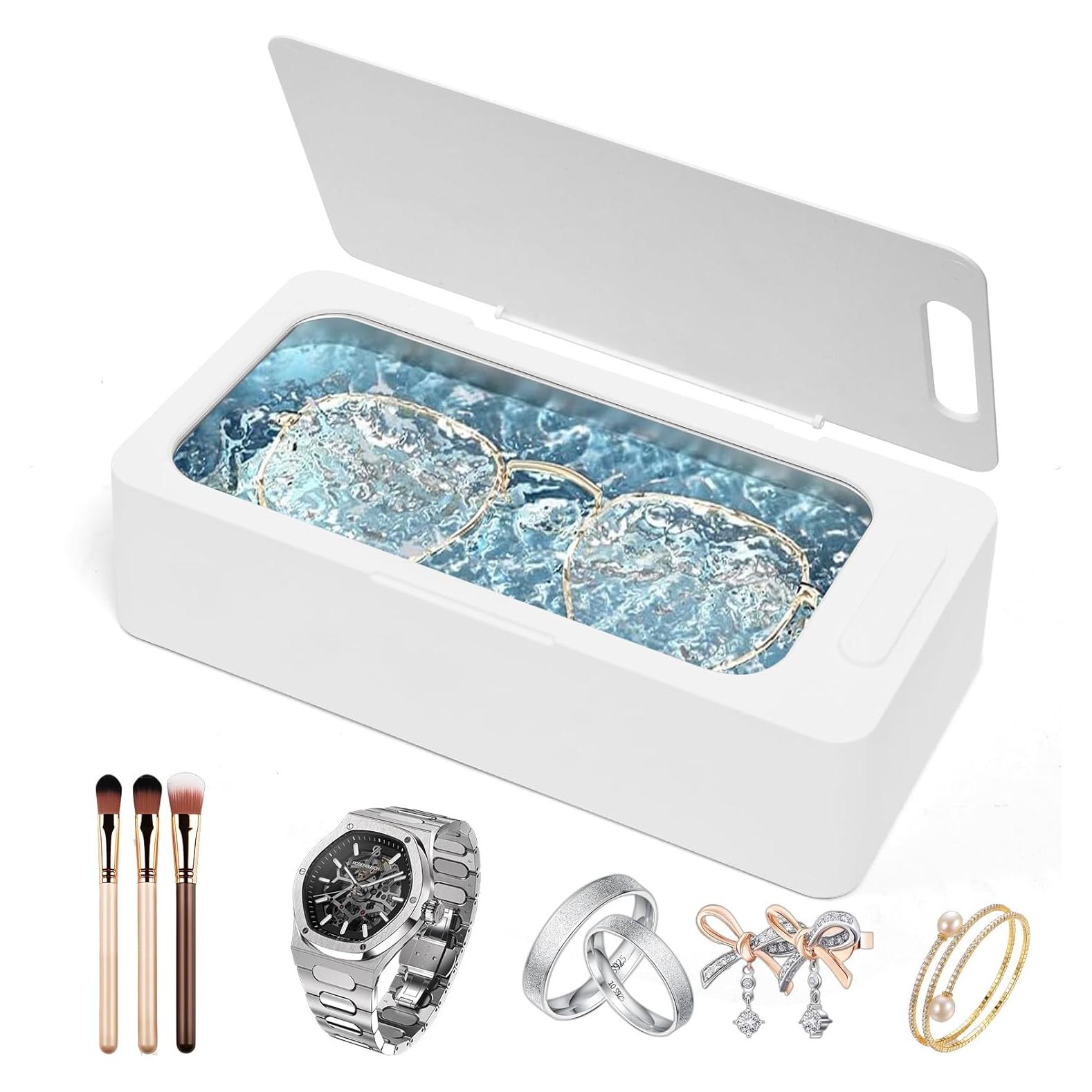 Limpiador Ultrasónico de Joyas Yimaga 540ml 42KHz Acero Inoxidable