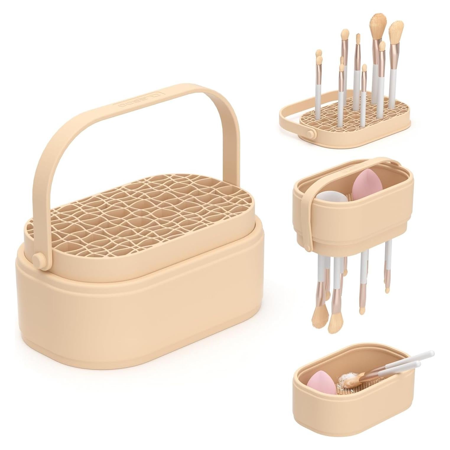 Alfombrilla Limpiadora de Brochas CLESOO 3 en 1 18.2x12.2cm