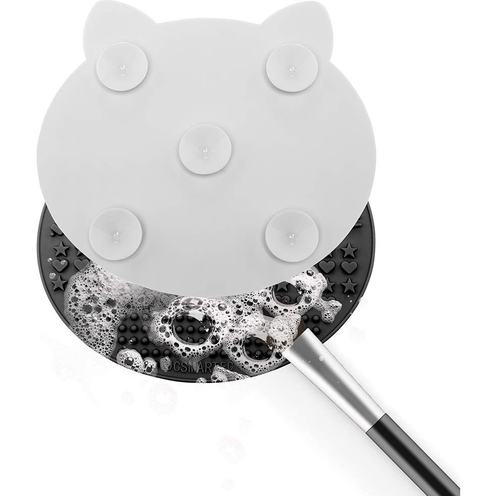 Alfombrilla de Limpieza de Brochas JCSMARTEC 2 Pack Silicona