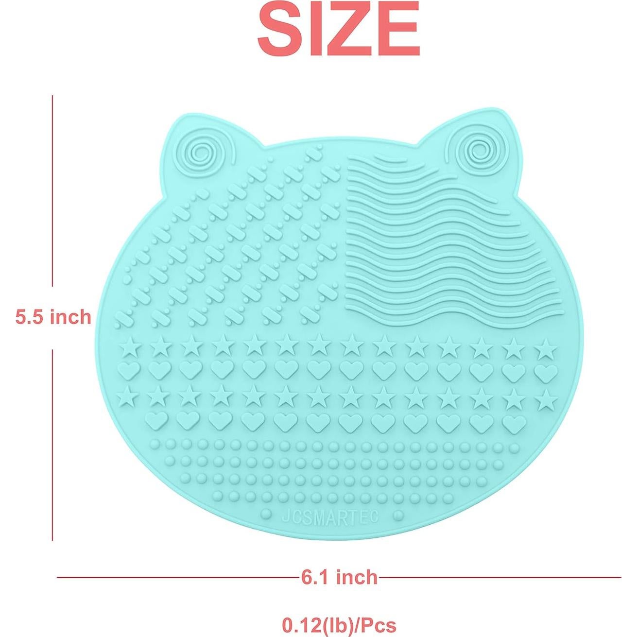 Alfombrilla de Limpieza de Brochas JCSMARTEC 2 Pack Silicona