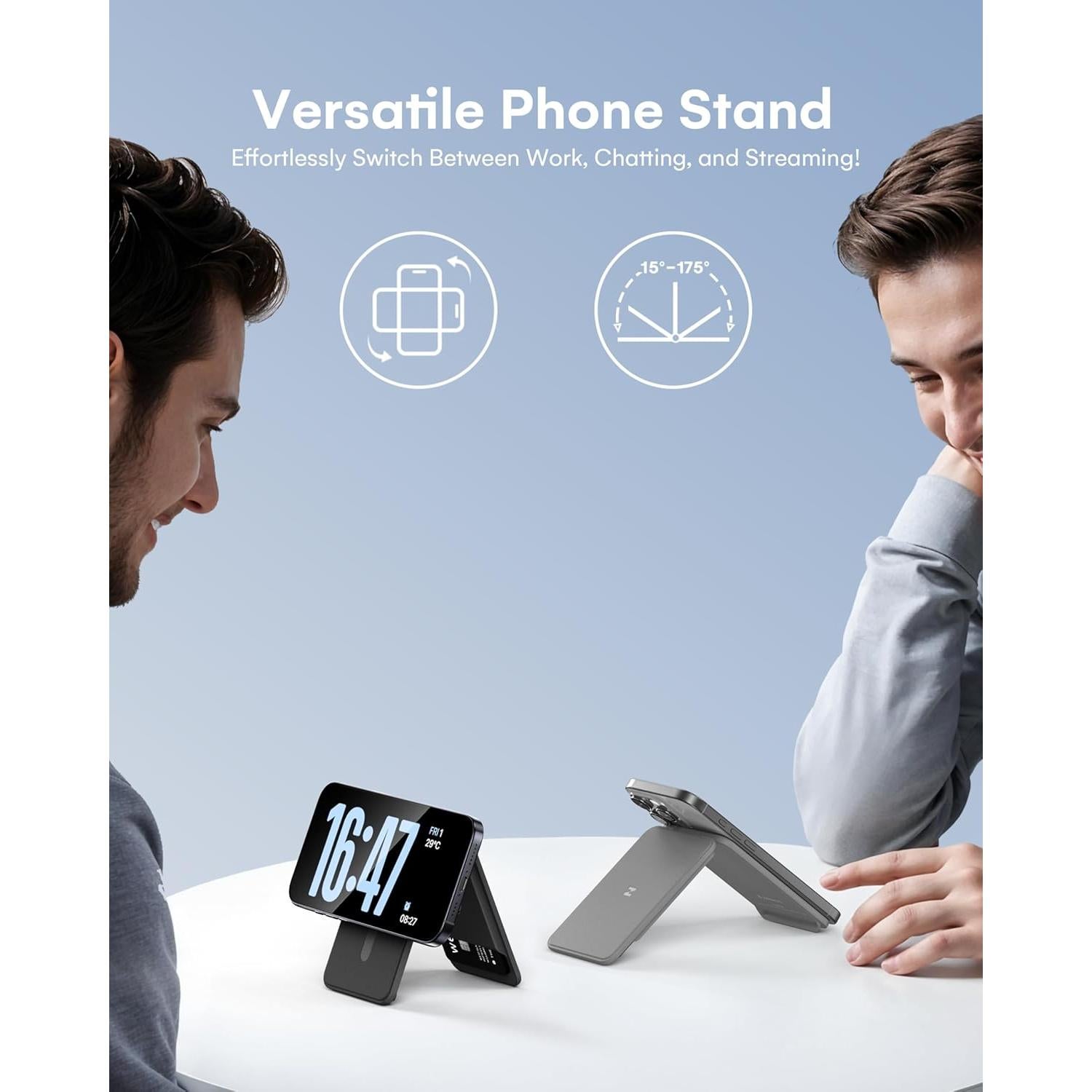 Cartera Magnética ZEEHOO para iPhone 16/15/14/13/12 - Soporte Ajustable