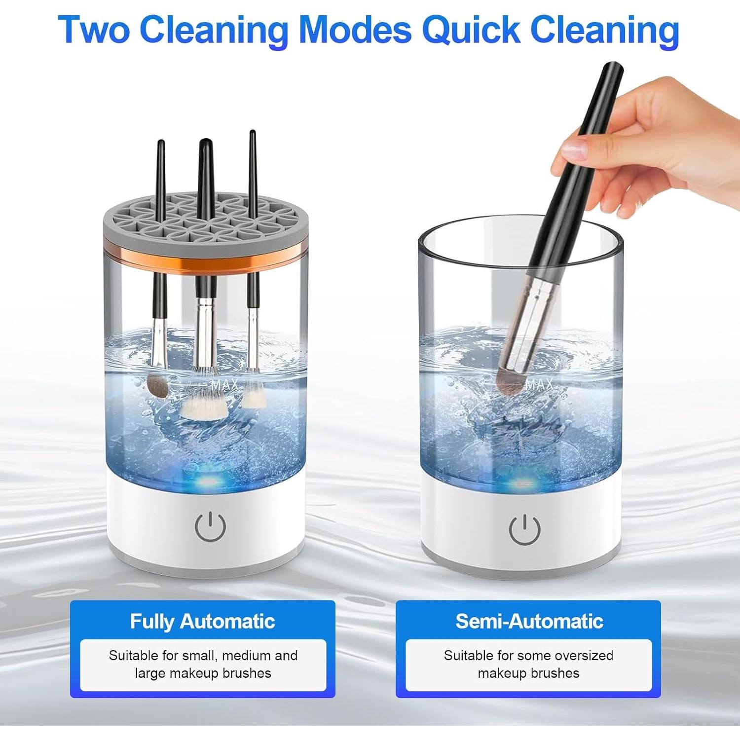 Limpiador Eléctrico de Brochas de Maquillaje Joxipe - Blanco