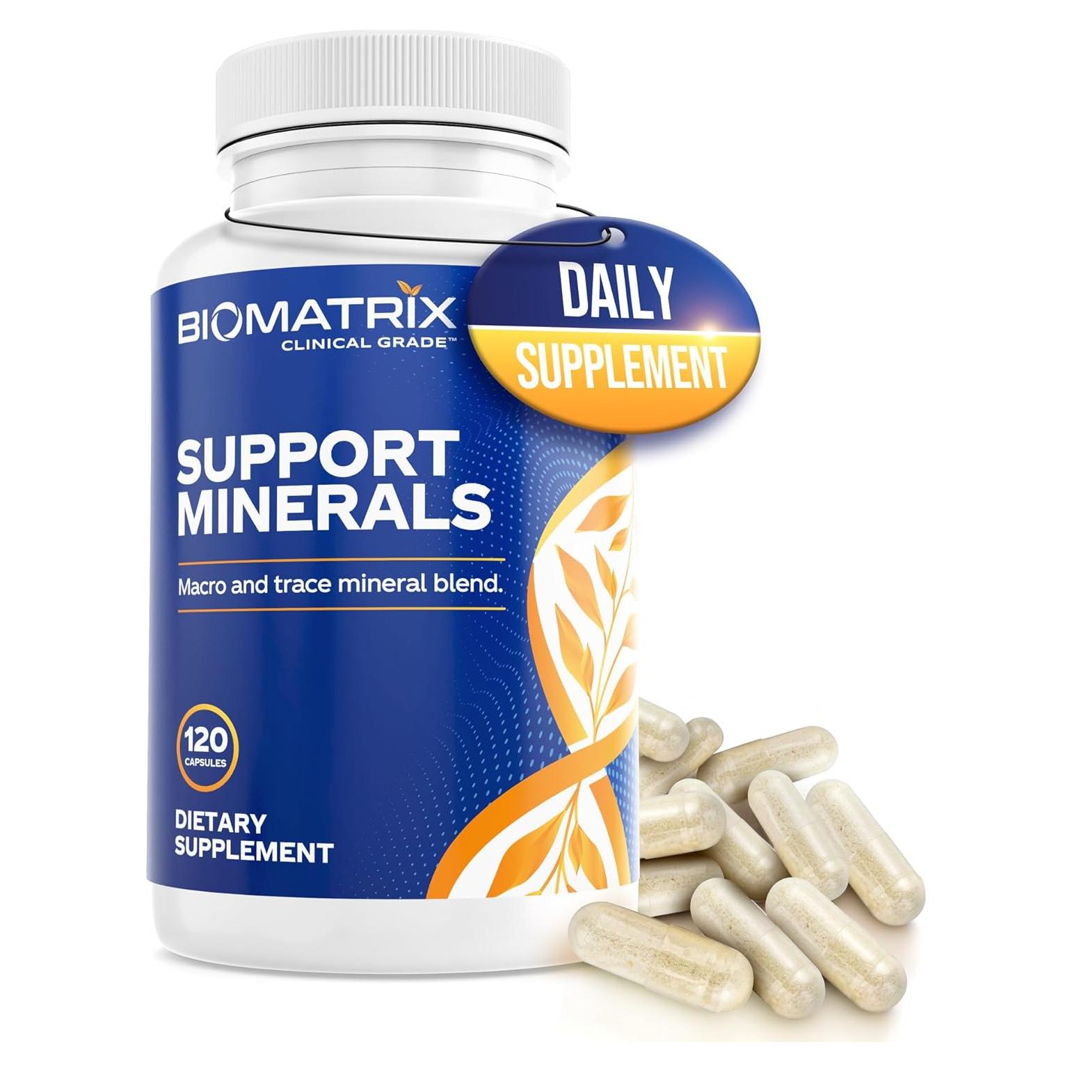 Suplemento Mineral BioMatrix Sin Hierro 30 Cápsulas Vegetales