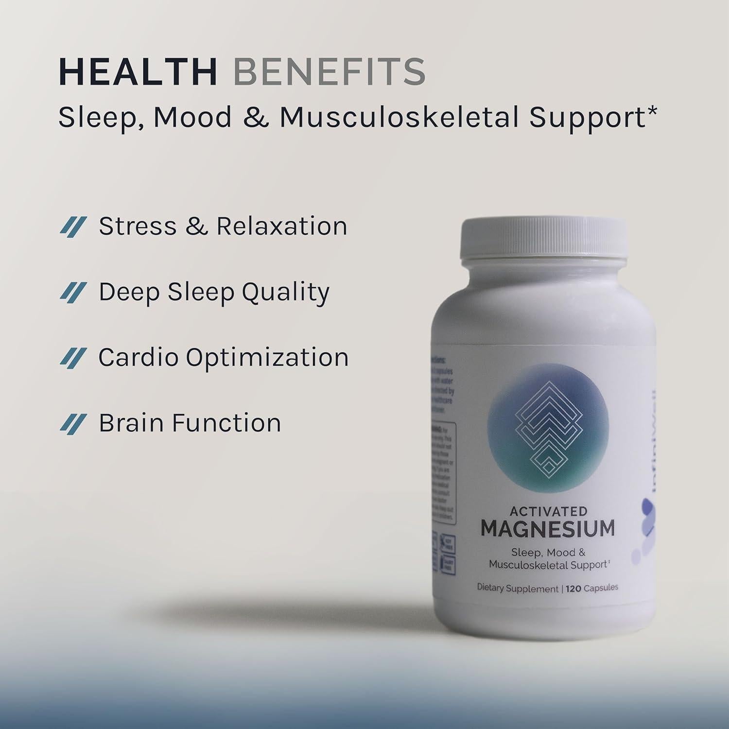 Suplemento de Magnesio Activado InfiniWell 120 Cápsulas