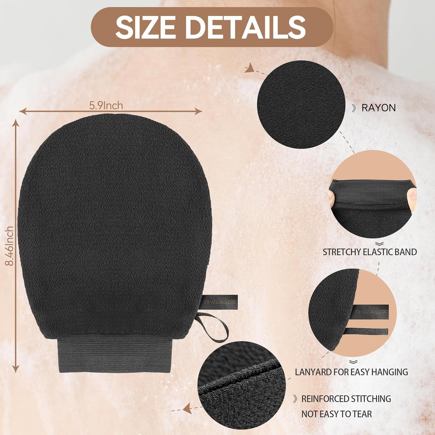 Guantes Exfoliantes YPNZXQDX 2 Pcs para Ducha - Limpieza Profunda