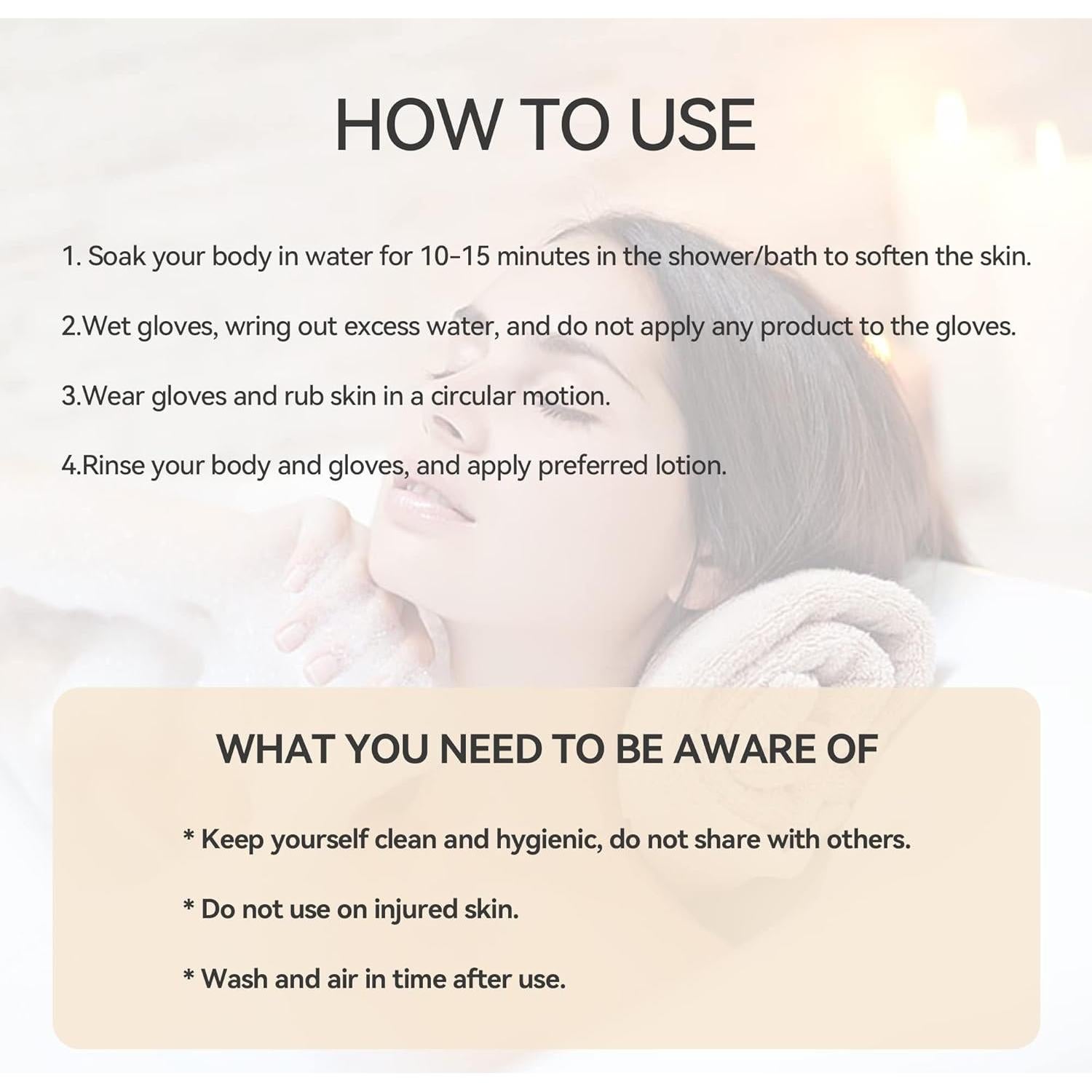 Guantes Exfoliantes YPNZXQDX 2 Pcs para Ducha - Limpieza Profunda