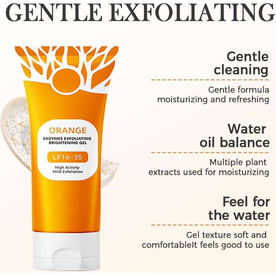 Gel Exfoliante de Naranja Lagwry 104.9 ml Hidratante Facial y Corporal