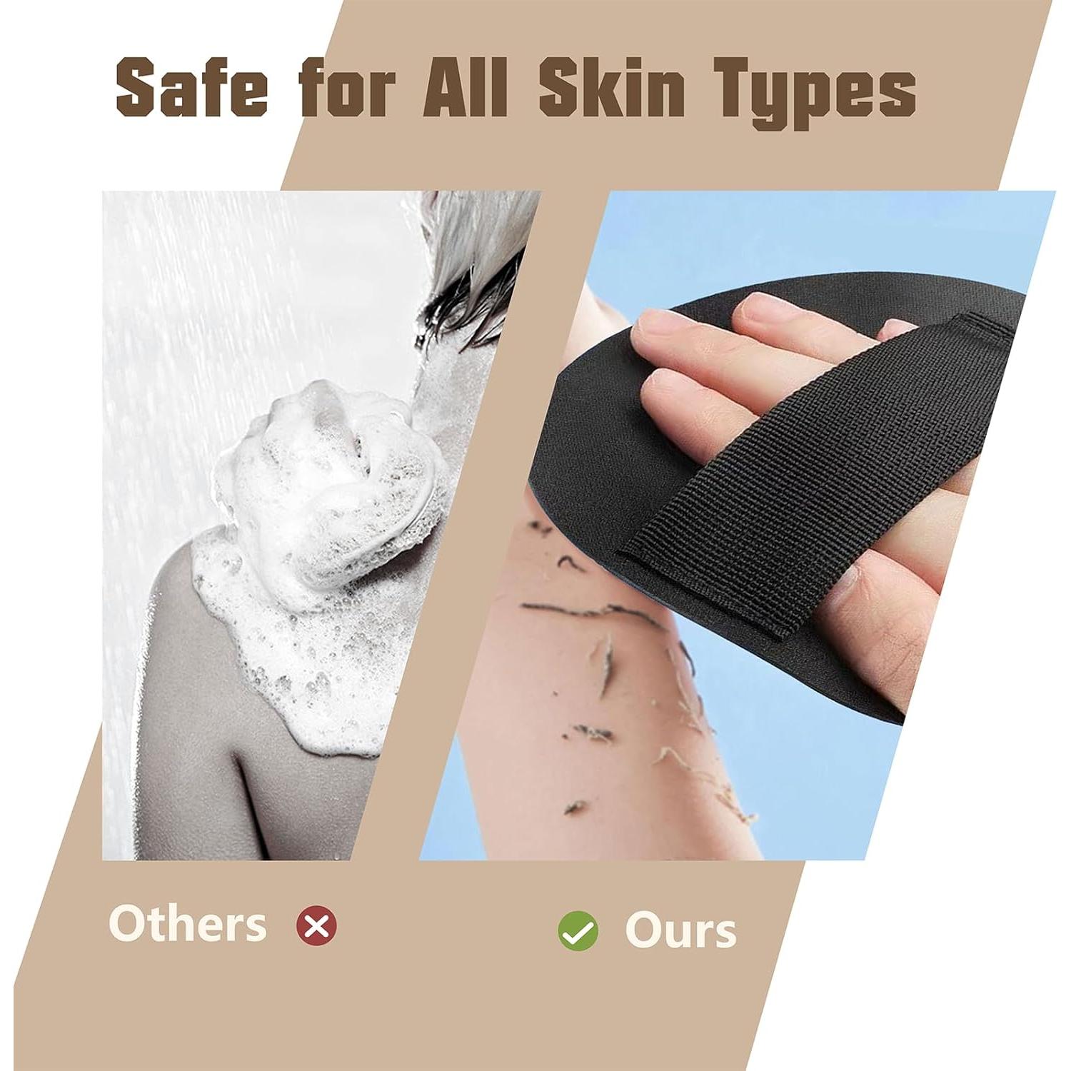 Exfoliante Corporal de Silicona Wshxjzyay 4 en 1 para Ducha