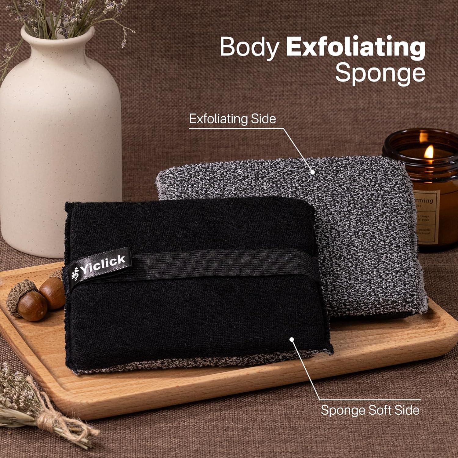 Esponja Exfoliante Corporal Yiclick con Mango - 2 Piezas