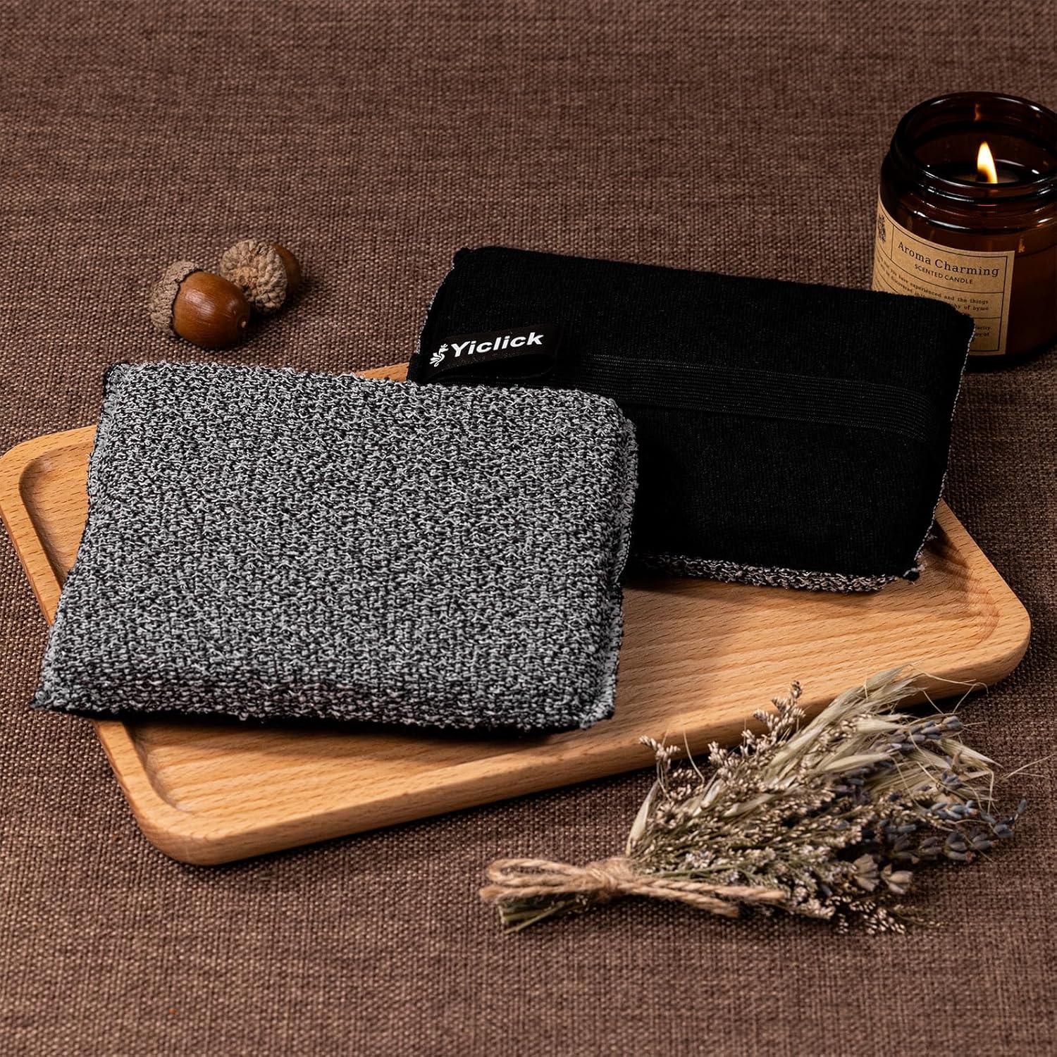 Esponja Exfoliante Corporal Yiclick con Mango - 2 Piezas