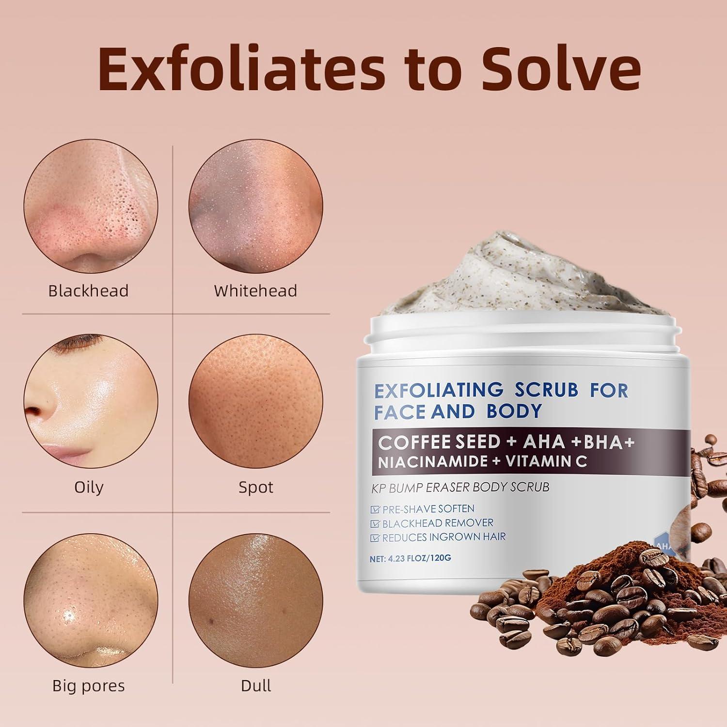 Exfoliante Corporal KP Bump Eraser 120g - AHA Natural para Vellos Encarnados