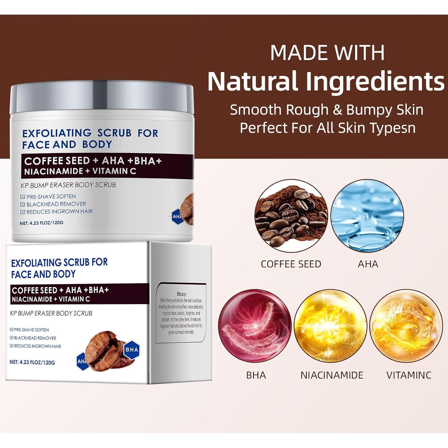 Exfoliante Corporal KP Bump Eraser 120g - AHA Natural para Vellos Encarnados