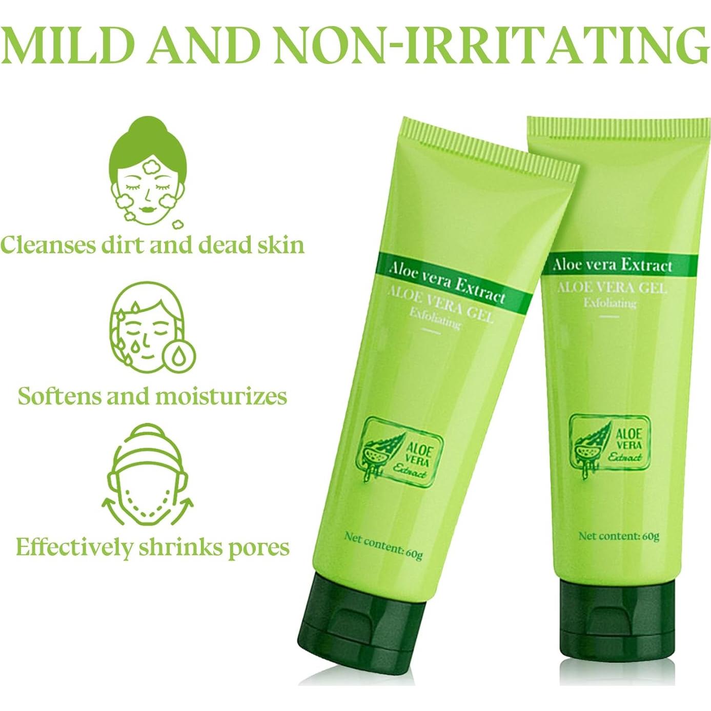 Gel Exfoliante Suave Fusang 3PCS Hidratante para Cara y Cuerpo