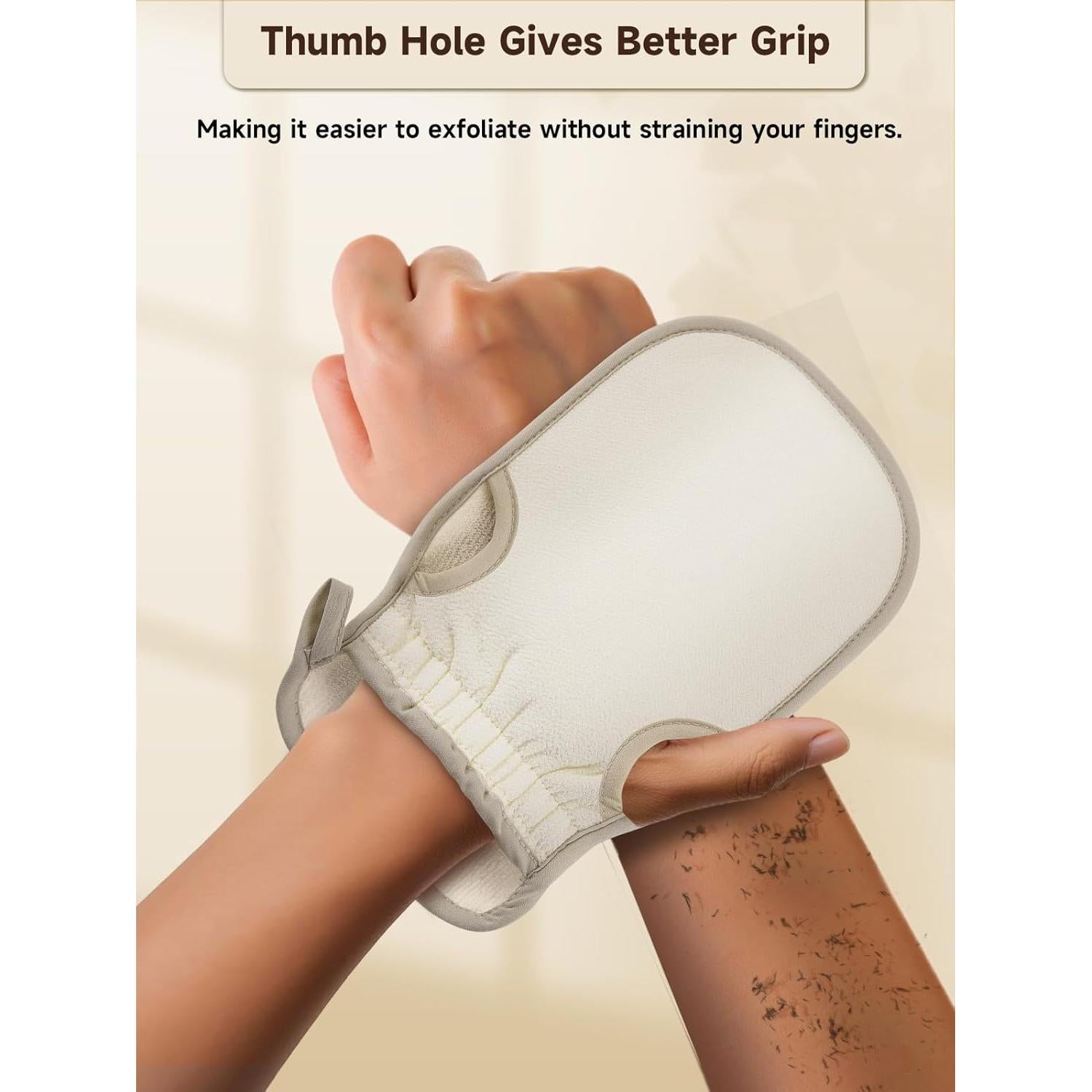 Guantes Exfoliantes para Ducha Aswdbbn Azul - Exfoliador de Cuerpo