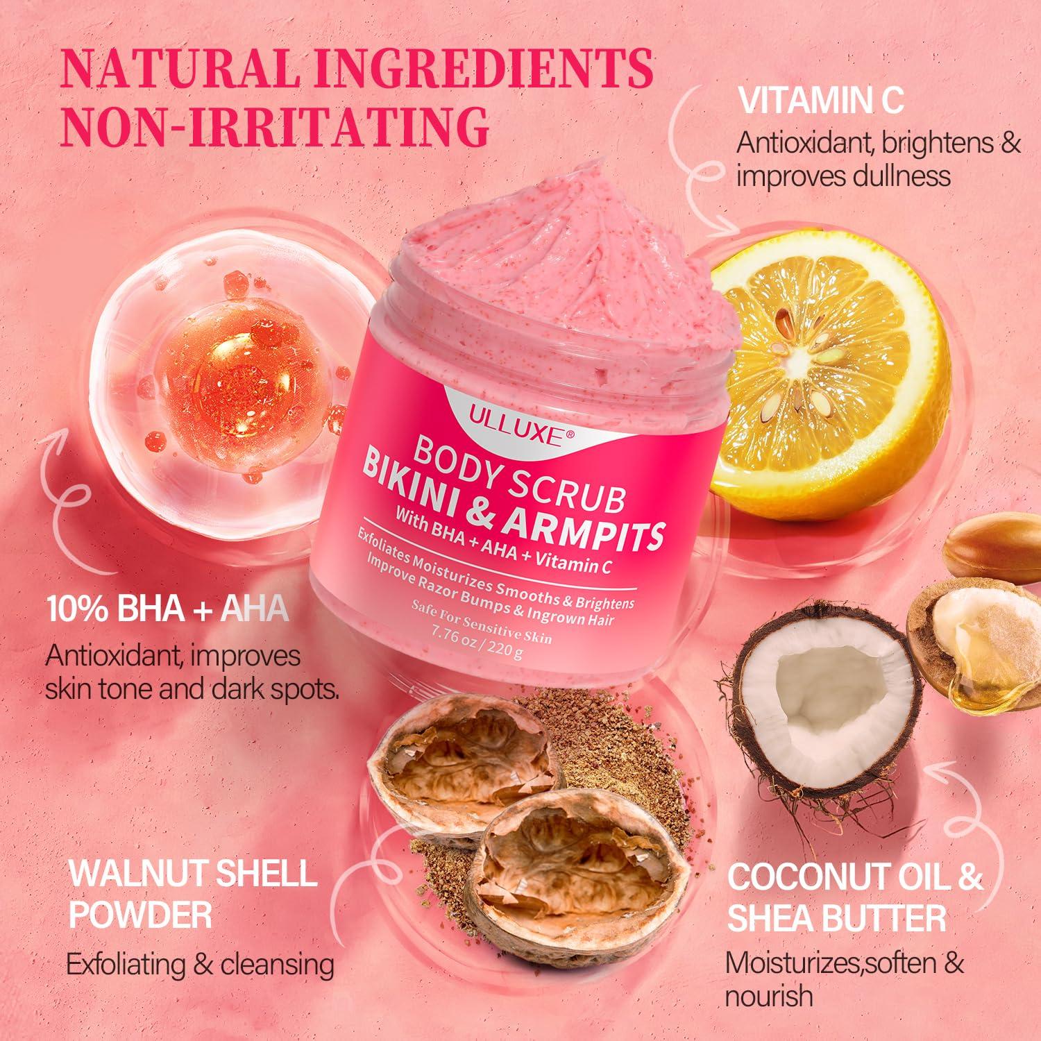 Exfoliante Corporal ULLUXE 219g con 10% AHAs BHA y Vitamina C