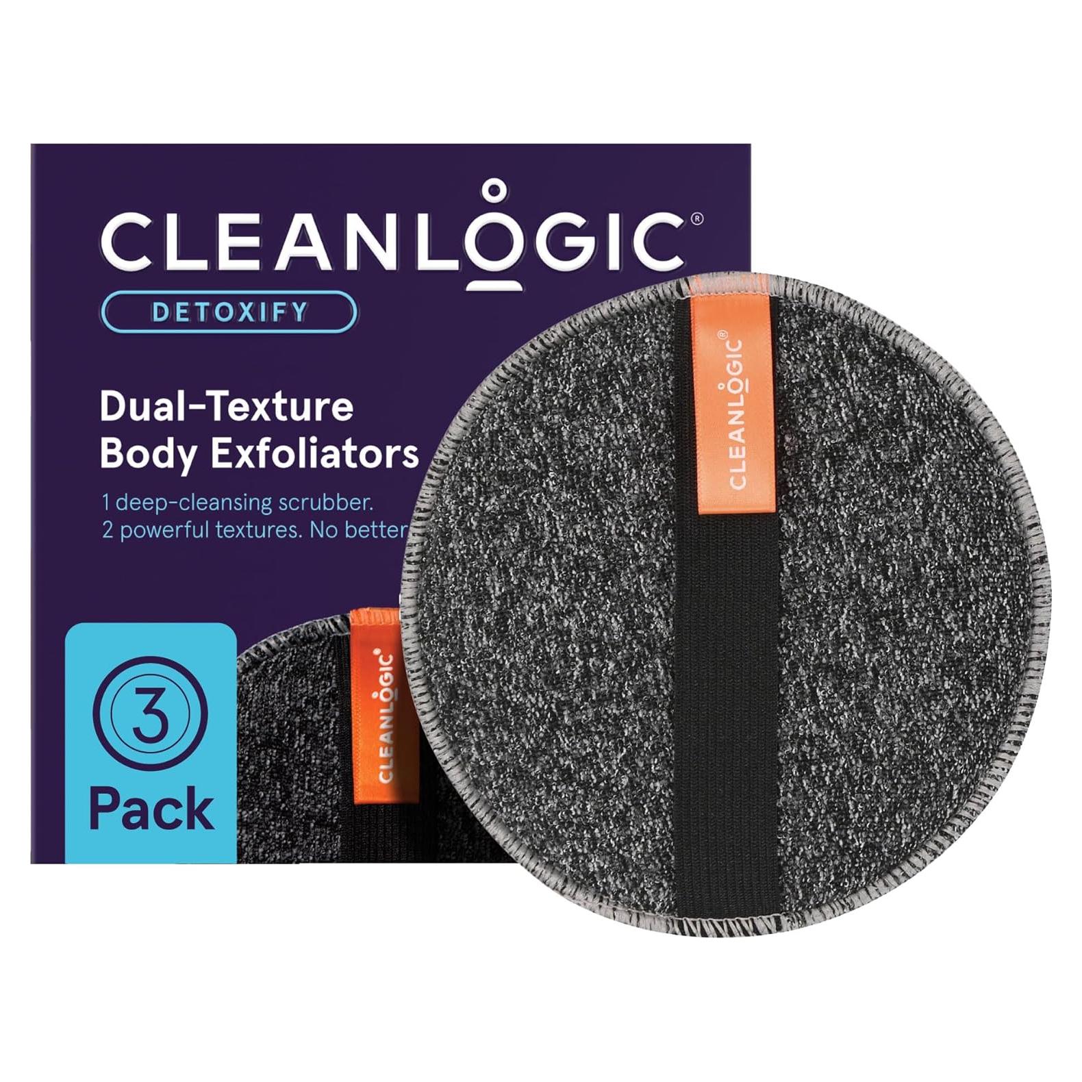 Limpiador Corporal Exfoliante Cleanlogic Detox 3 Unidades