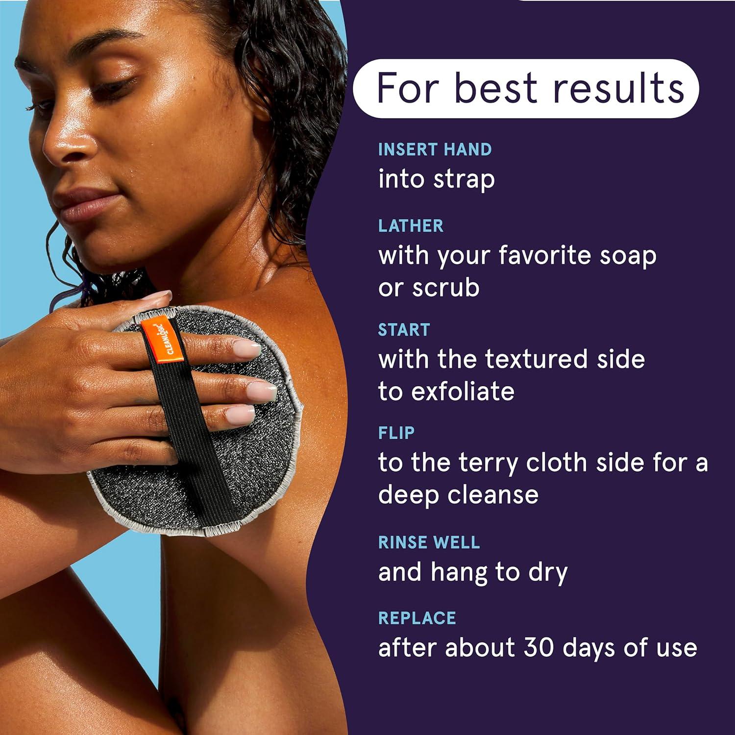 Limpiador Corporal Exfoliante Cleanlogic Detox 3 Unidades