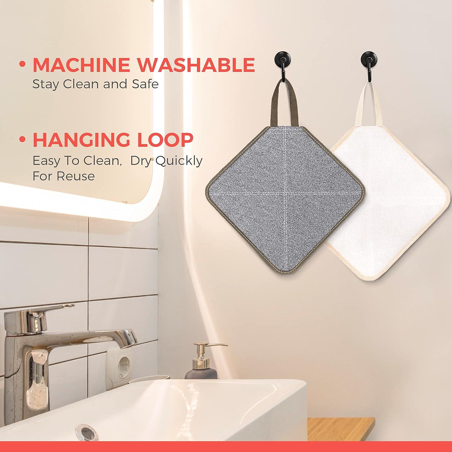 Paquete de 3 Paños Exfoliantes ZOMCHI - Lavado Facial y Corporal