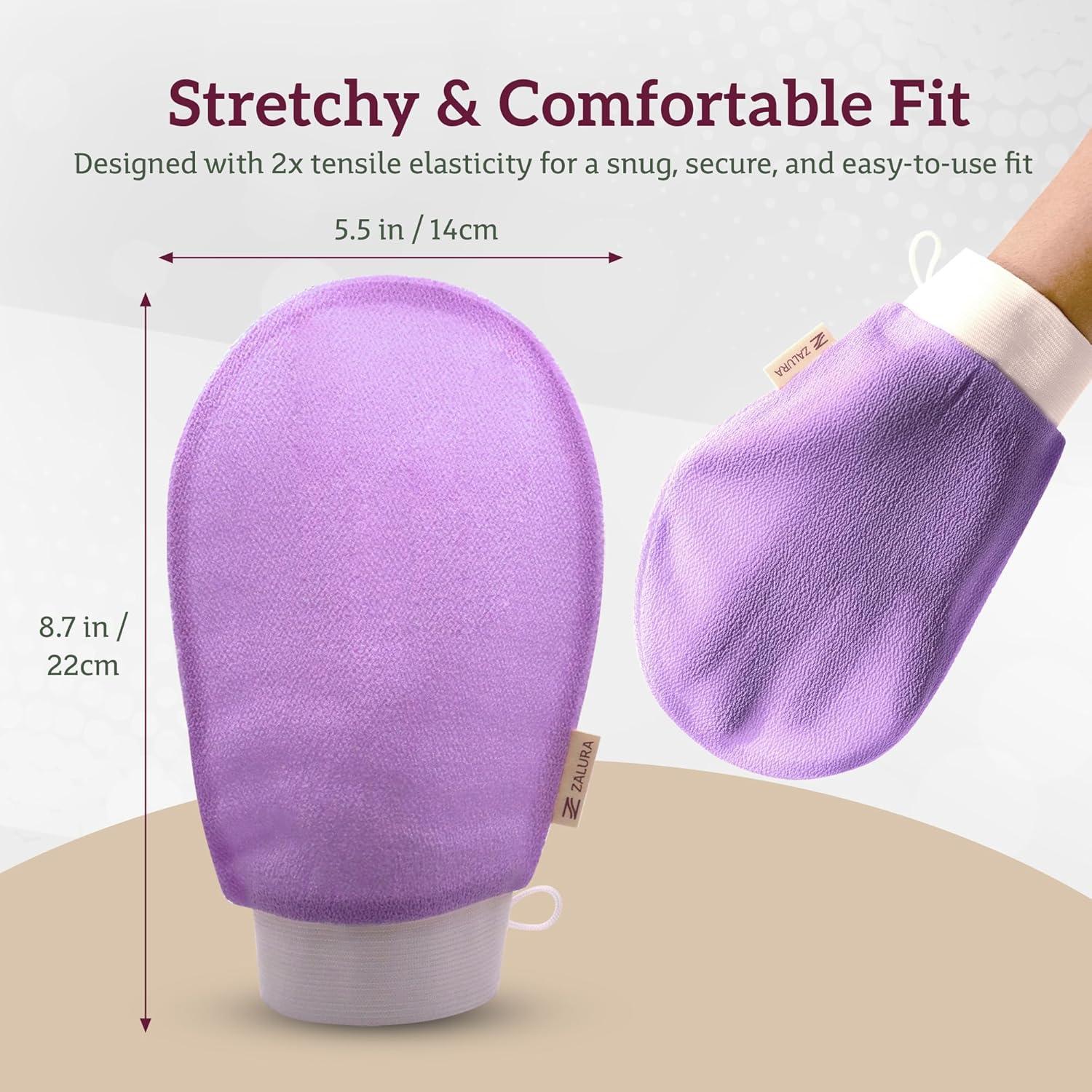 Guante Exfoliante Zalura 100% Viscosa - Exfoliador Corporal