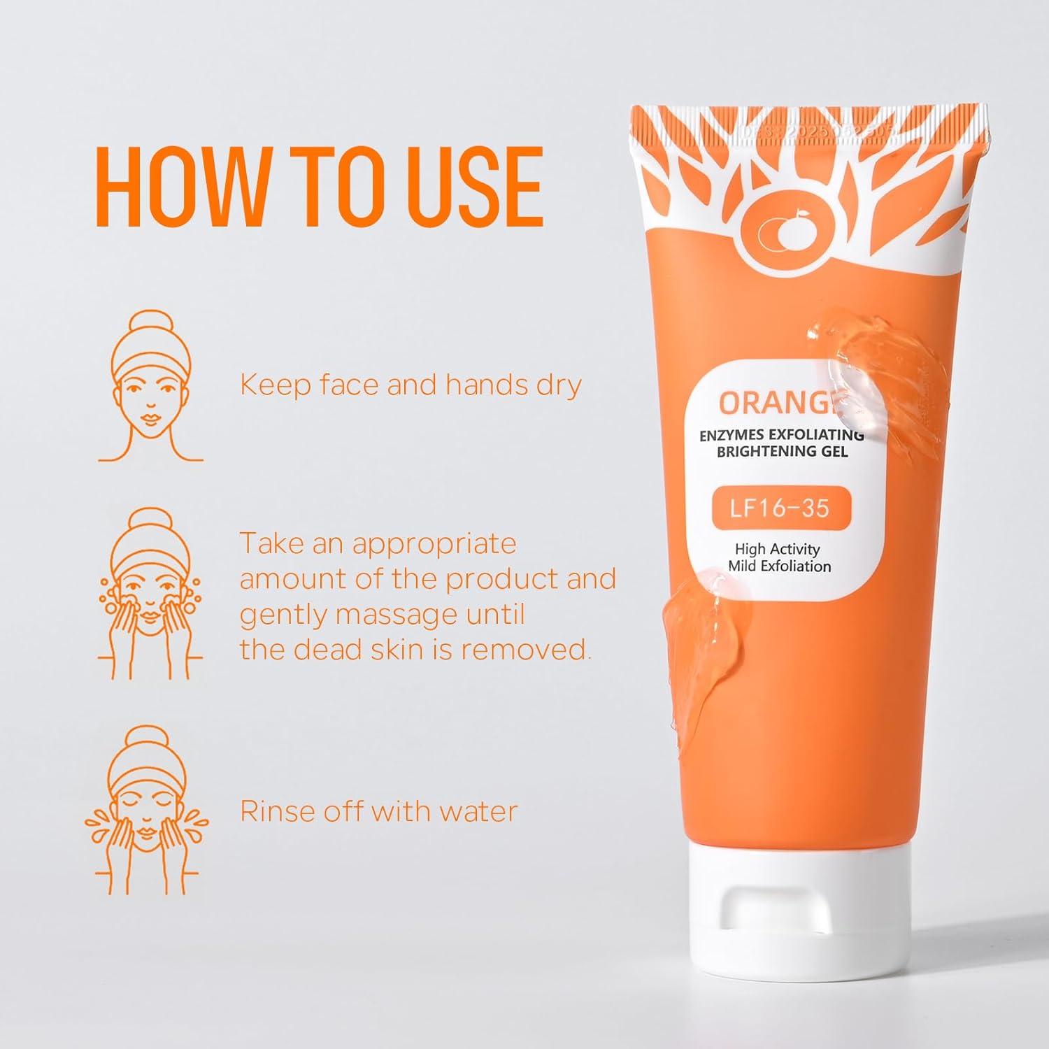 Gel Exfoliante de Naranja FREEORR 50g - Hidratante y Suave