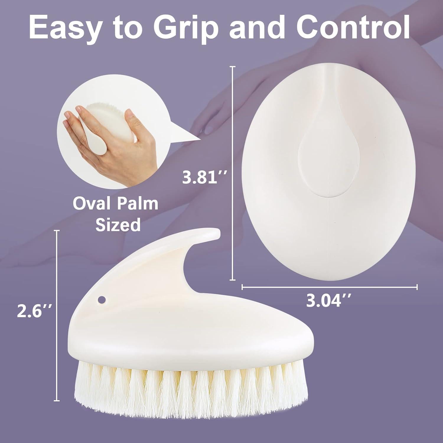 Cepillo Exfoliante Corporal Antideslizante VANZAVANZU 9.4cm