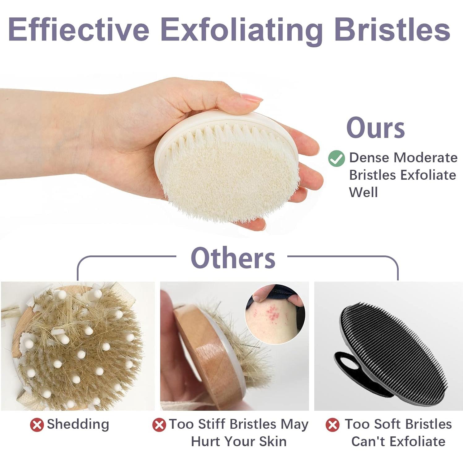 Cepillo Exfoliante Corporal Antideslizante VANZAVANZU 9.4cm